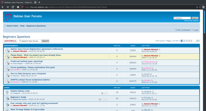 forums debian
