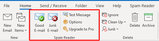 filtre anti-spam Outlook lecteur de spam