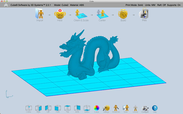 examen de l'imprimante 3d cube