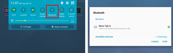 Bluetooth pour la gestion des fichiers Android