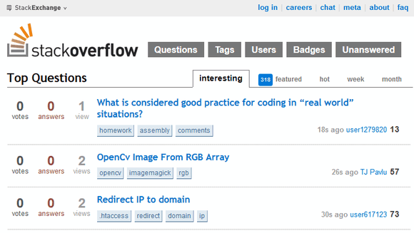 10 sites Web Les geeks de toutes les bandes devraient mettre en favori la page d'accueil de StackOverflow