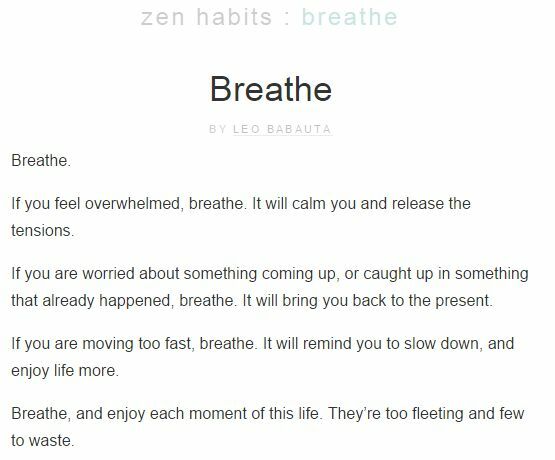 site des habitudes zen