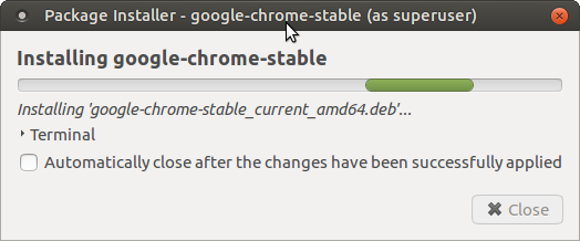 linux install chrome