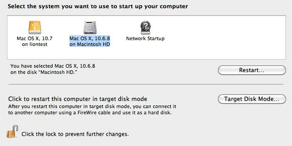 installer osx sur le disque dur externe