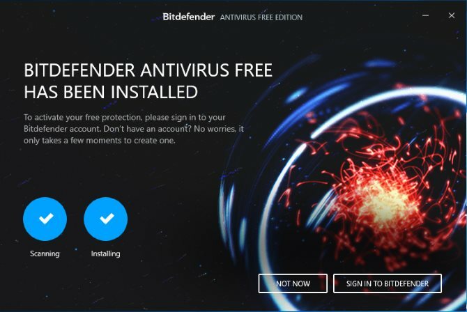 meilleures applications antivirus gratuites sans écrans de bourrage Bitdefender gratuit