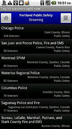 Radio Scanner - Application de scanner de police en direct pour le téléphone Android dscan3