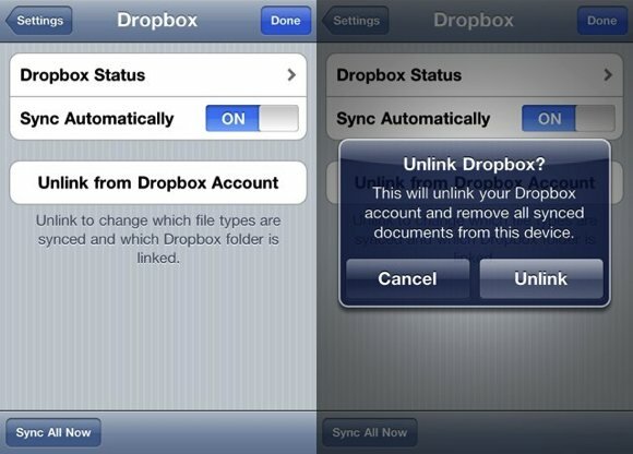 synchronisation dropbox