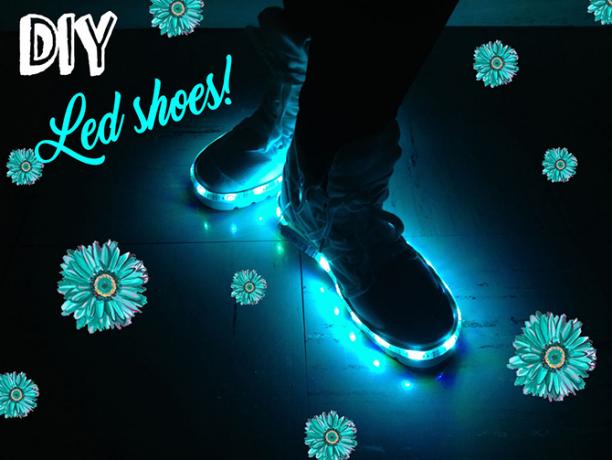 chaussures led diy