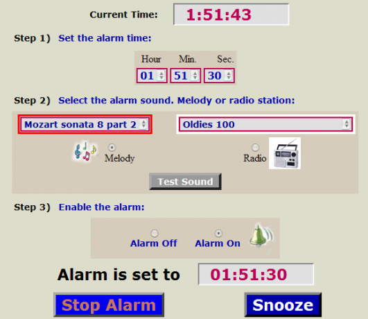 radio d'alarme en ligne