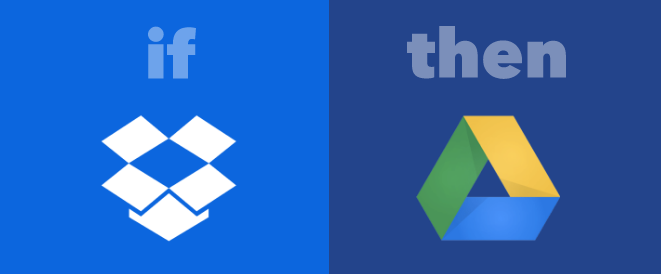 IFTTT Dropbox vers Google Drive