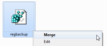 Fusion de registre Windows
