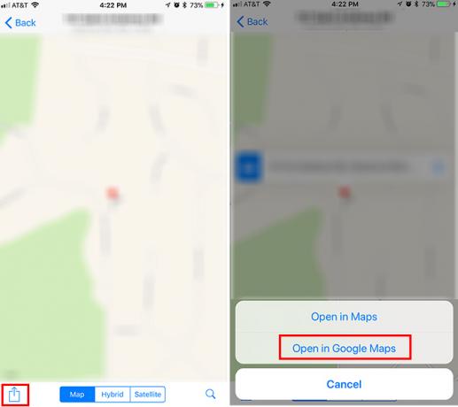 Comment toujours ouvrir les directions dans Google Maps sur iOS WhatsApp