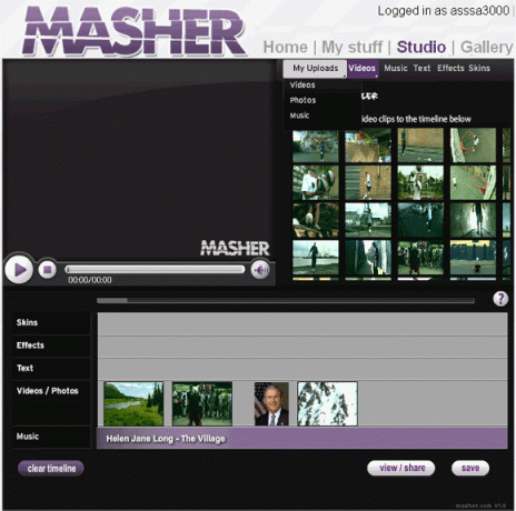 Masher: créez des vidéos en mélangeant des clips vidéo, des photos et de la musique masher1