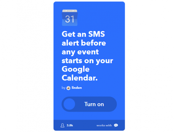 Le guide IFTTT ultime: utilisez l'outil le plus puissant du Web comme un rappel Pro 7IFTTTTextGoogleCal