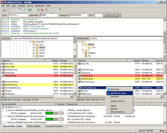 Tutoriel de commande FTP pour débutant pour les transferts de fichiers Ascii ou binaires filezilla