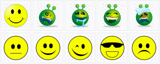 Exemples de smileys