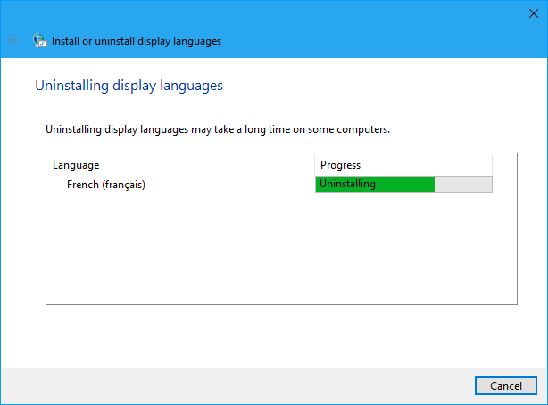 comment changer la langue du système dans Windows 10