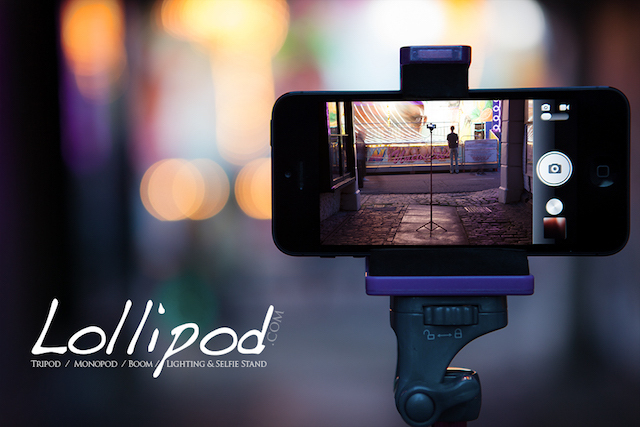 Lollipod.com - Le trépied / monopode / flèche / éclairage et support selfie pour plusieurs appareils, des téléphones intelligents à GoPro, des caméras plus petites, des stroboscopes ou des lampes vidéo.