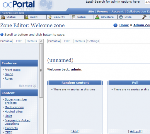 Configurez rapidement votre propre intranet domestique avec le portail ocPortal11