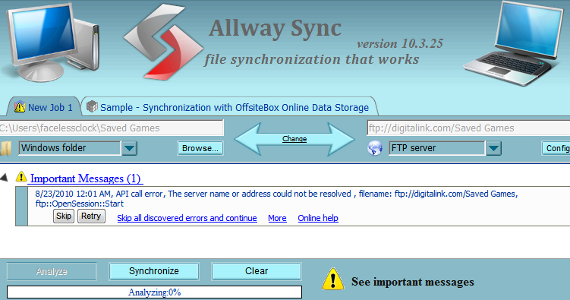 synchroniser les applications