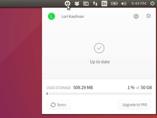 Stockage en méga cloud sur Ubuntu