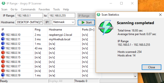 Outils de sécurité gratuits - scanner ip en colère