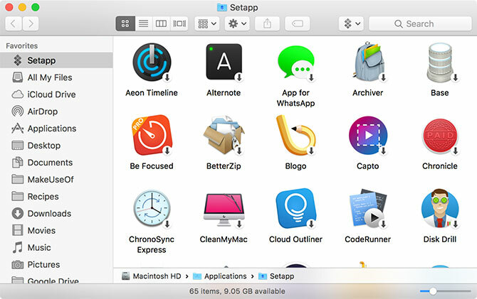 Setapp propose 65 applications Mac Premium pour un dossier setapp à bas prix