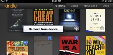 configuration de l'application Kindle sur iPad