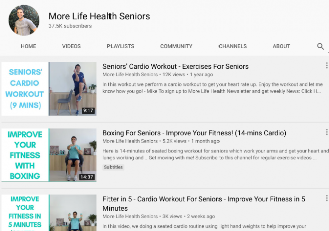 Plus Life Health Seniors enseigne aux personnes âgées comment rester en forme et en bonne santé à la maison avec des exercices cardio debout et assis 