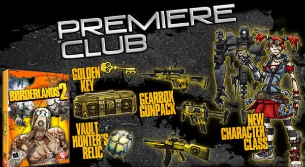 Précommande Borderlands 2 Premiere Club