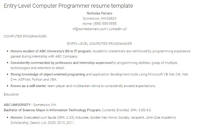 Comment rédiger le CV parfait pour un CV monstre de travail de programmation