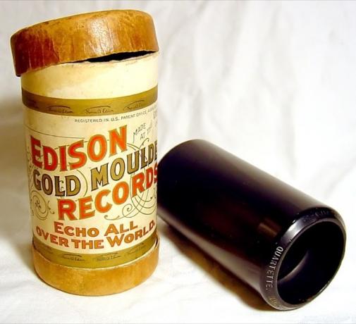 cylindre-phonographe moulé en or edison