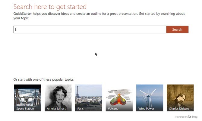 PowerPoint QuickStarter décrit instantanément toute nouvelle présentation et vous démarre du bon pied Recherche PowerPoint Quickstarter