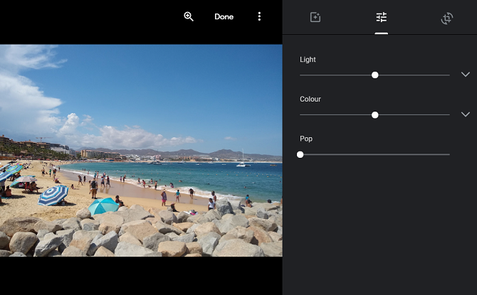 google photos modifier l'image