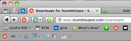 StumbleUpon pour Firefox - C'est toujours génial la barre d'outils Stumbleupon