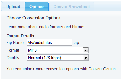 convertir des fichiers audio en ligne