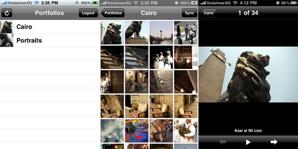 Créez un portfolio de photographie professionnelle en ligne en 5 minutes avec Pullfolio iphone1