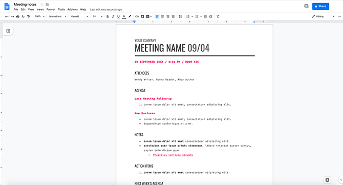 Meilleurs programmes pour les écrivains créatifs Google Docs