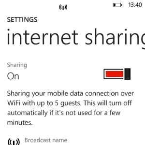 tethering de téléphone Windows