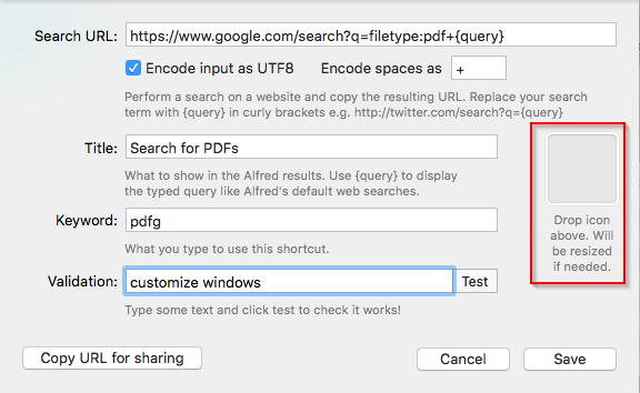 Alfred recherche personnalisée pour les fichiers PDF Google