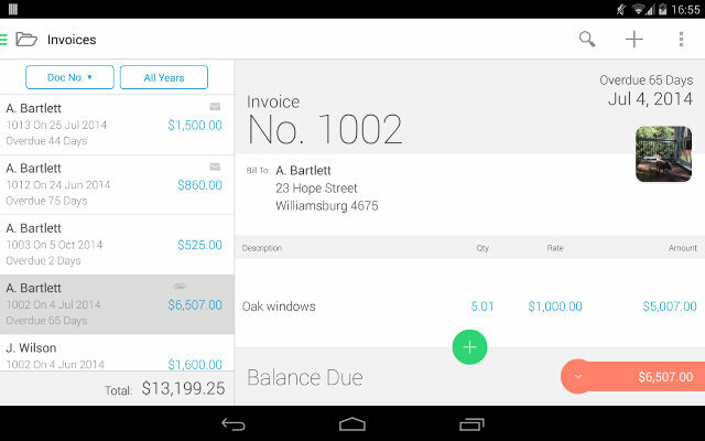 FreelanceSmallBusiness-Invoice2Go-Screenshot