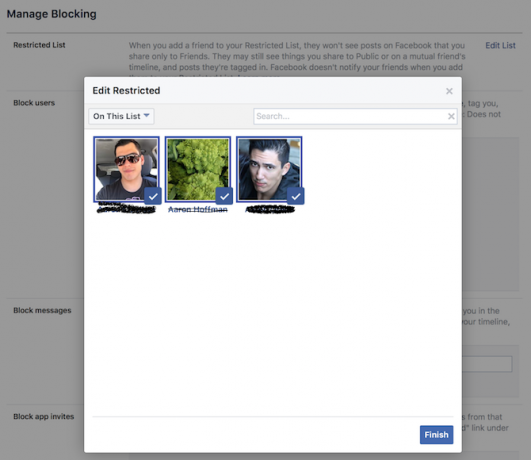 Le guide complet de la confidentialité de Facebook facbeook liste restreinte de confidentialité