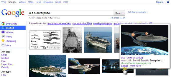 recherche d'images google