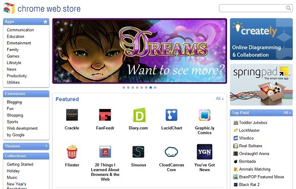 Google dévoile le Chrome Web Store [Actualités] 2010 12 08 1047