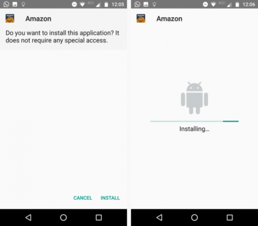 Google Play contre Amazon Appstore: quel est le meilleur? installer l'appstore 571x500