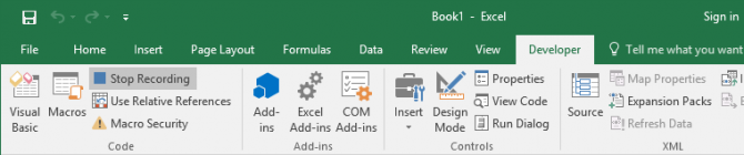 comment enregistrer une macro dans Excel 2016