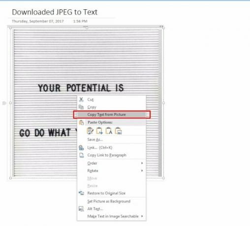 reconnaissance optique de caractères onenote