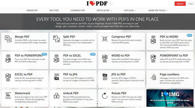 5 outils gratuits pour éditer des fichiers PDF ilovepdf 670x372