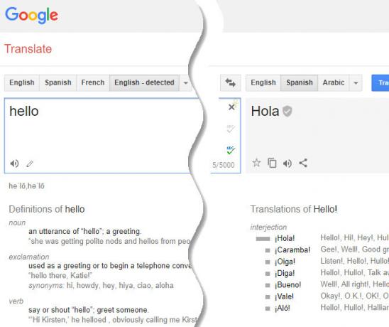 DuckDuckGo bang pour Google Translate