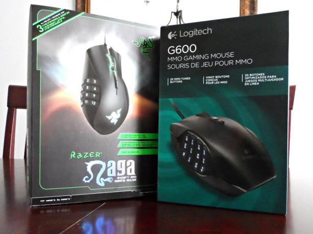 test souris razer naga logitech g600